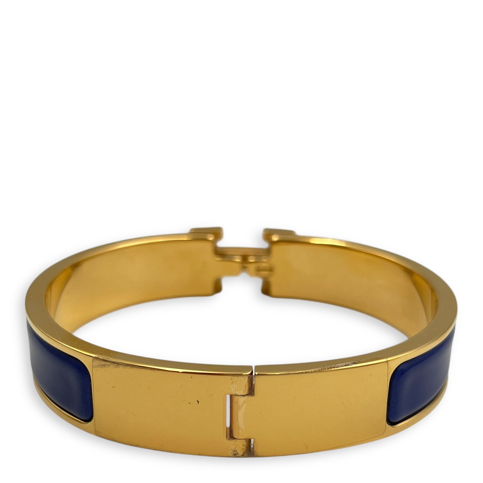 Clic H Blue Bracelet, Gold hardware