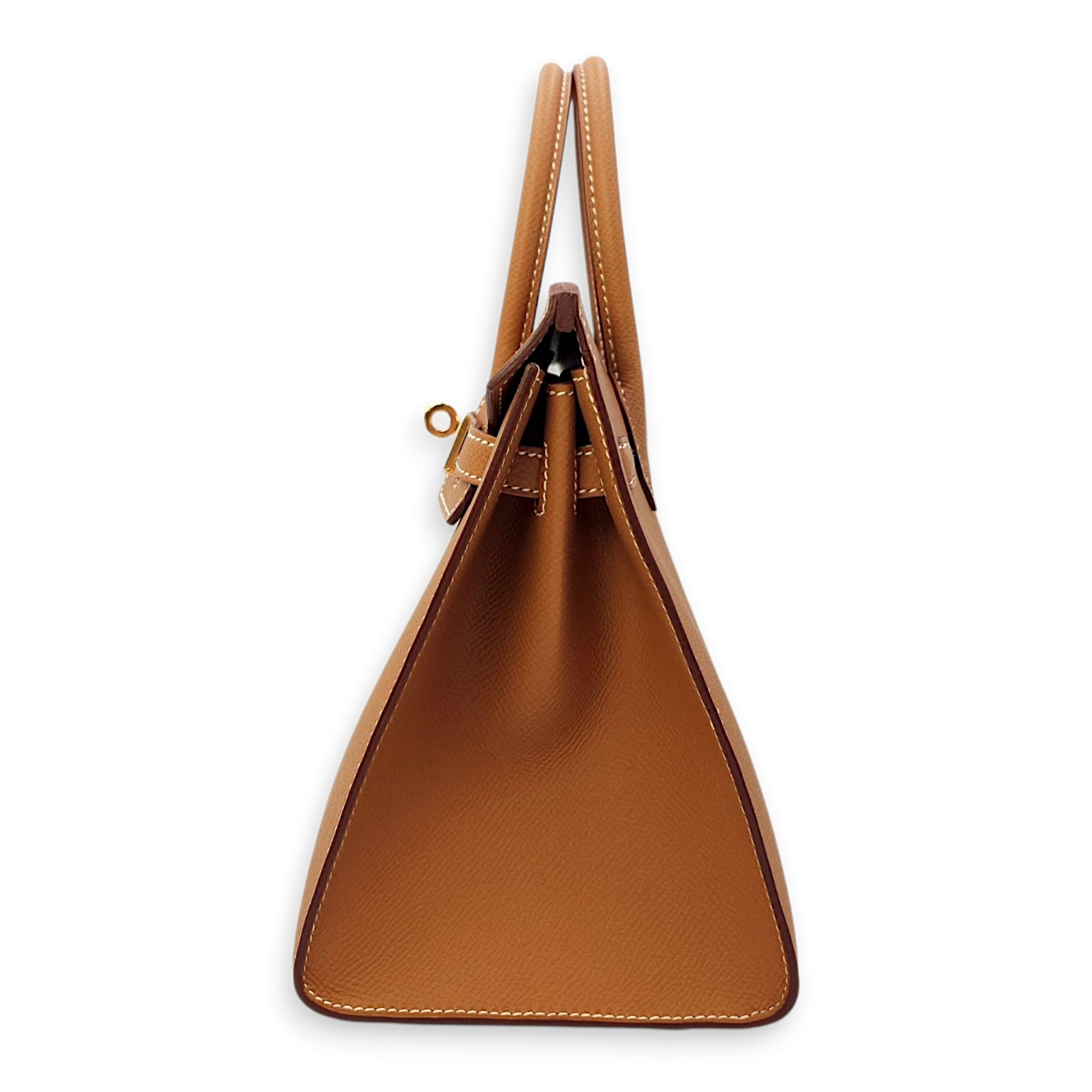 Sellier Birkin 25 Gold in Epsom, Gold hardware