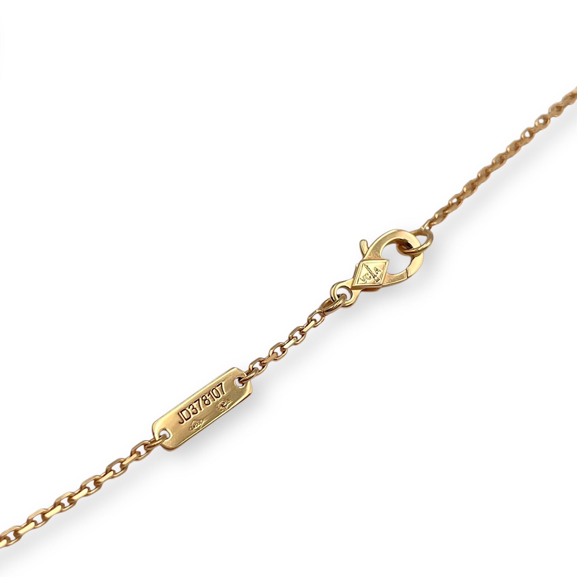 Lucky Spring, Plum Blossom Pendant in Rose Gold Hardware