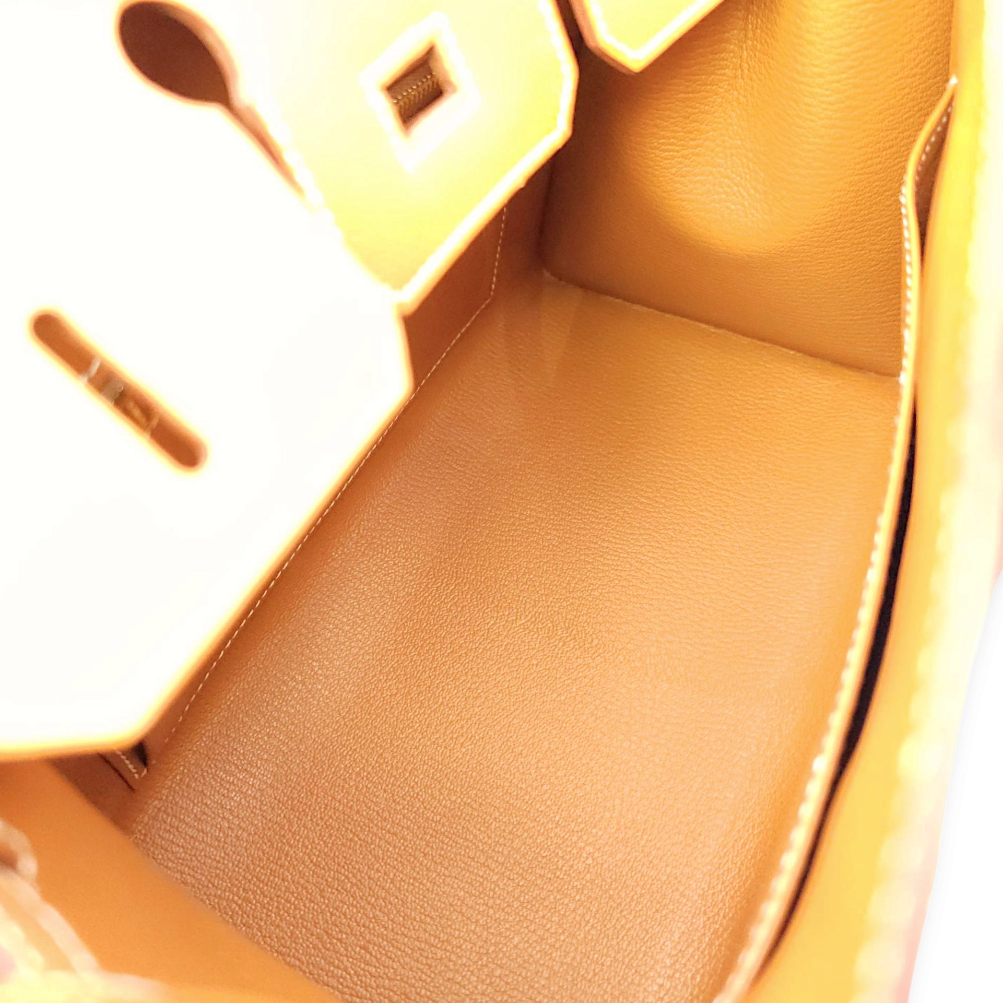 Sellier Birkin 25 Gold in Epsom, Gold hardware