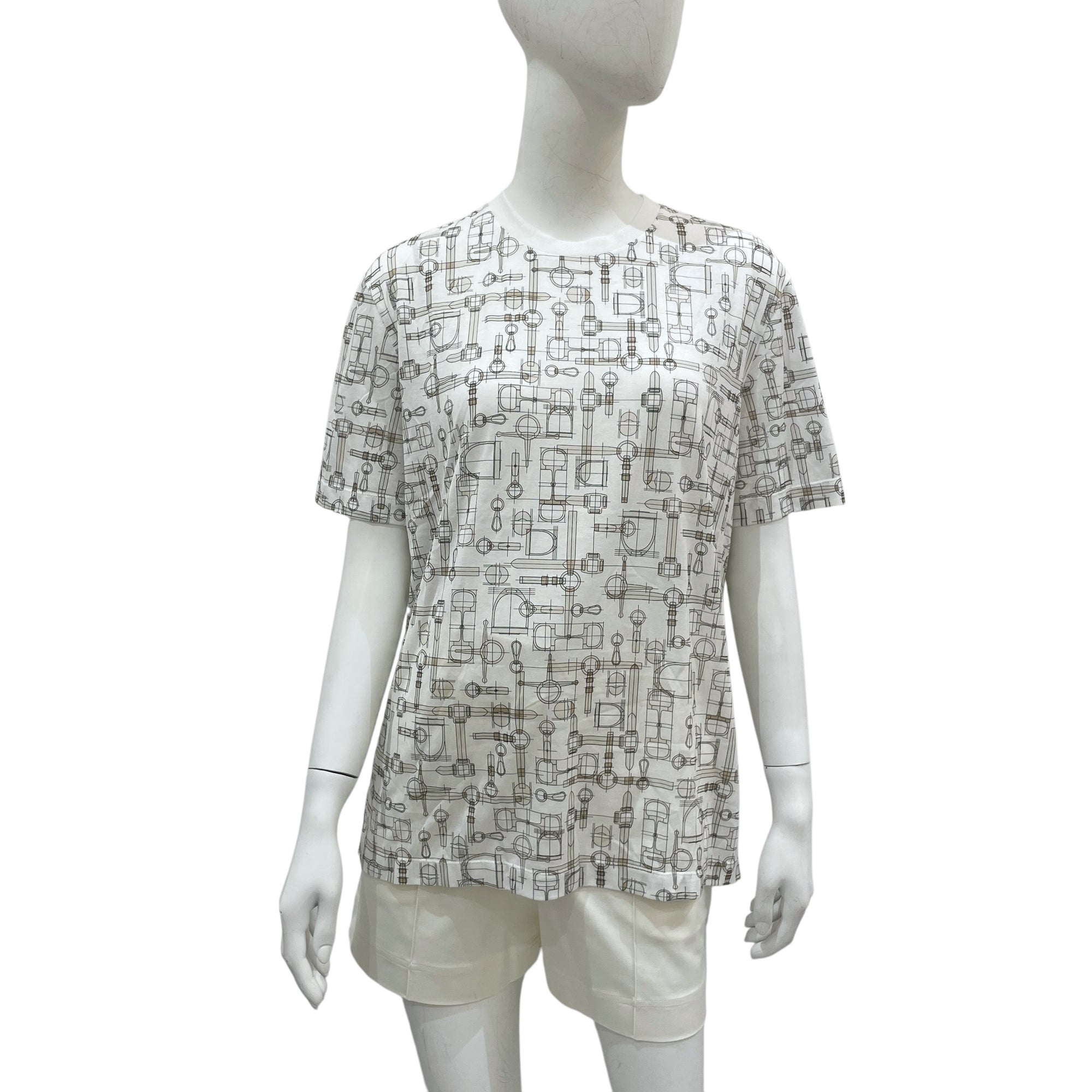 Labyrinthe Equestre S Ecume T-Shirt in Cotton