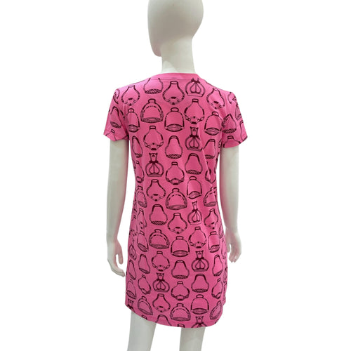 Fantaisie d'Etriers 34 Pink Straight Dress