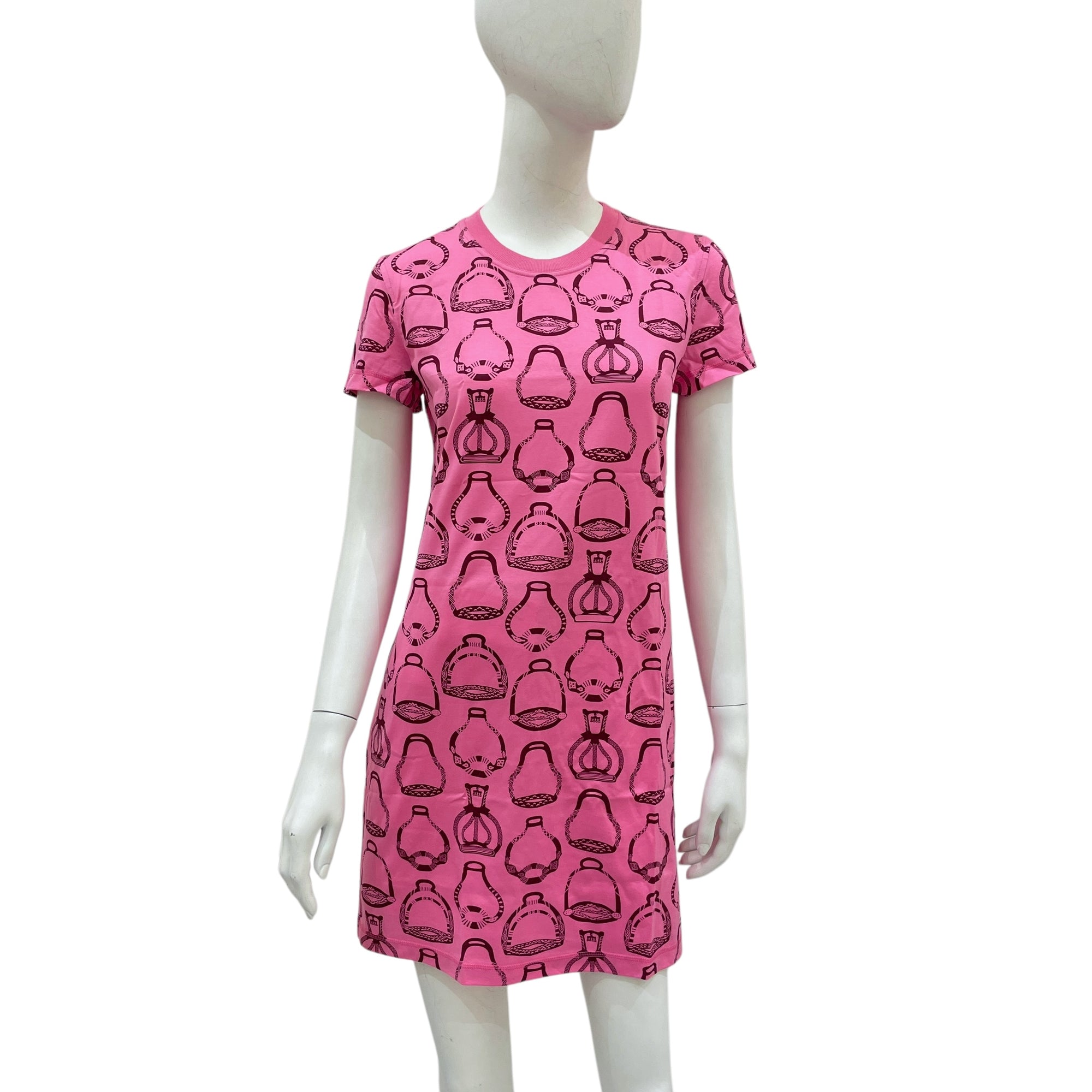 Fantaisie d'Etriers 34 Pink Straight Dress