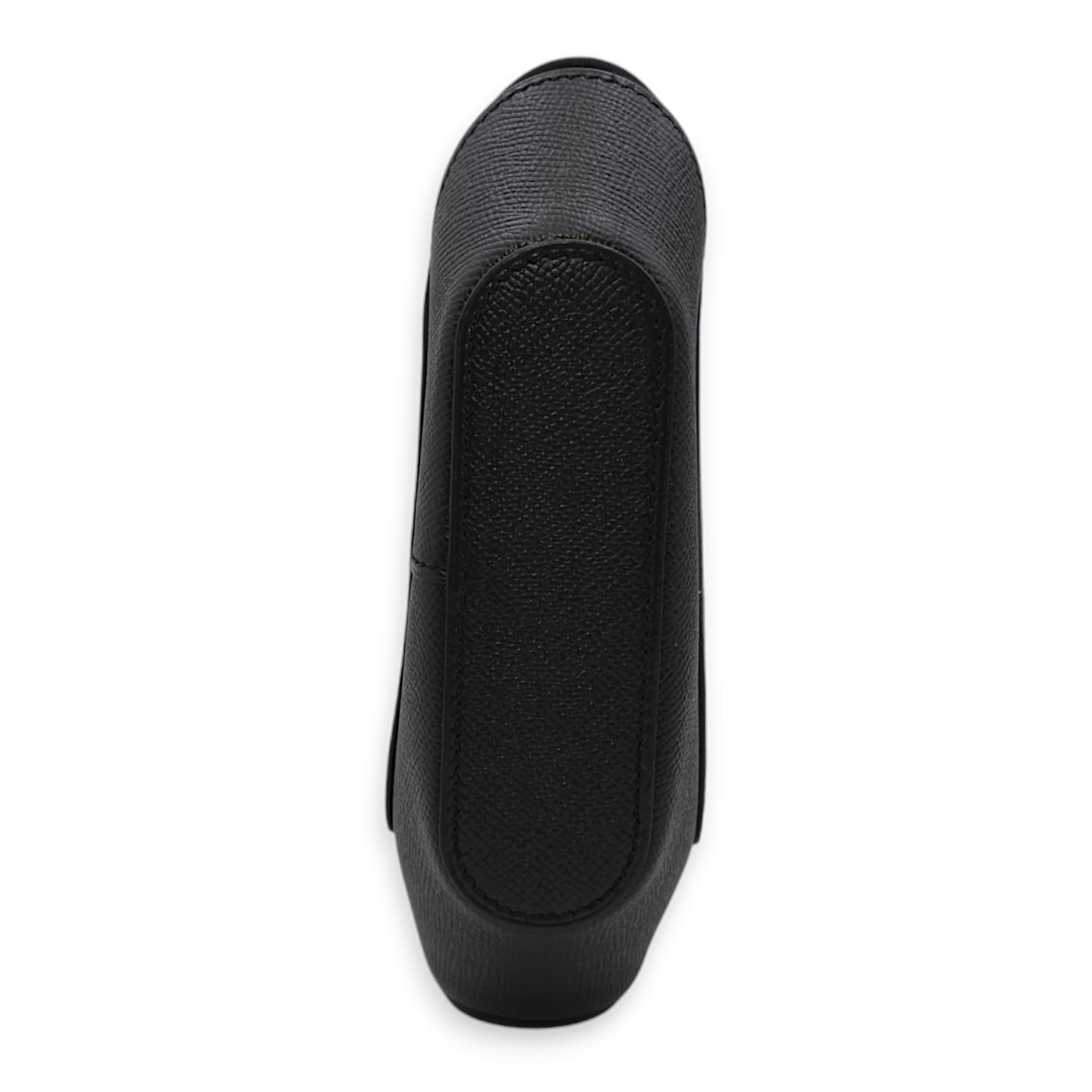 Octogone Pochette Black Pouch in Epsom