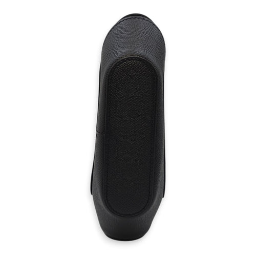Octogone Pochette Black Pouch in Epsom