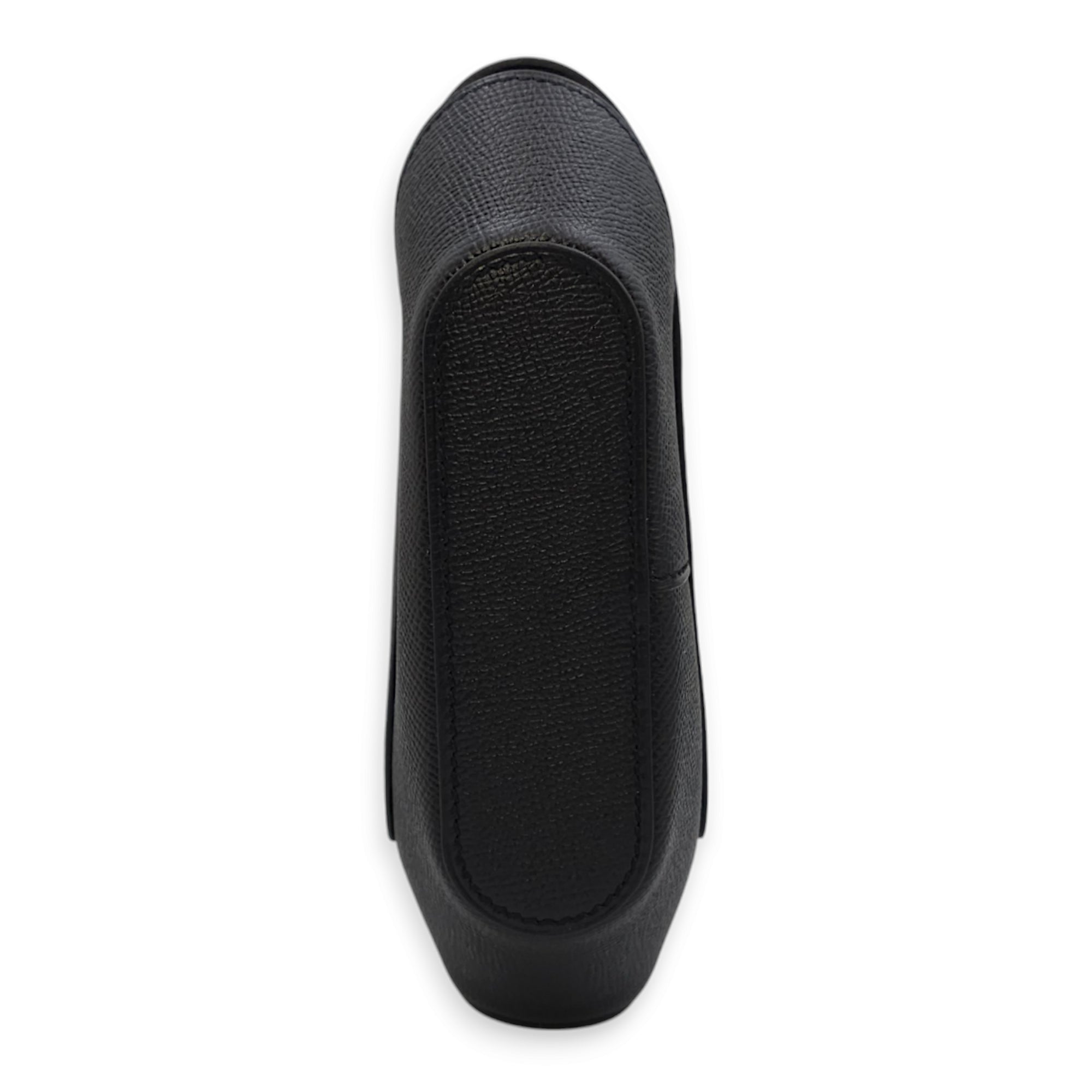Octogone Pochette Black Pouch in Epsom