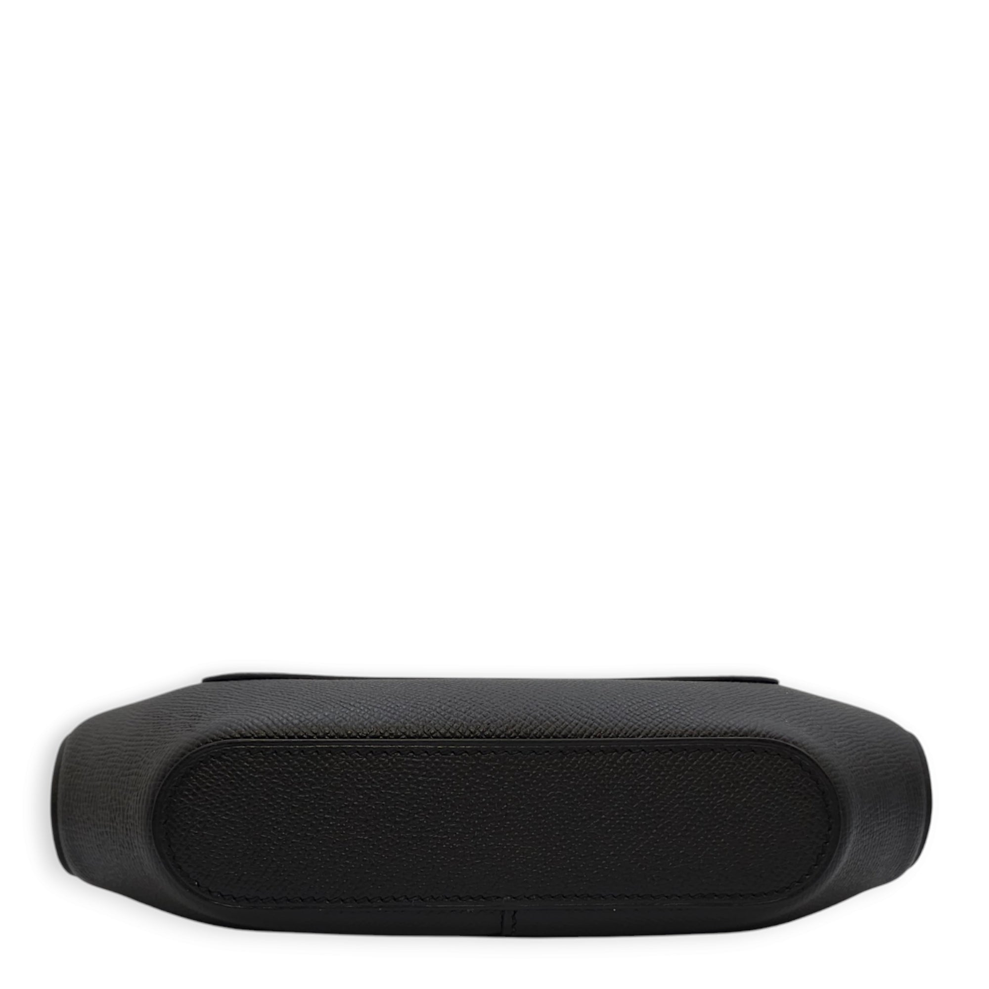 Octogone Pochette Black Pouch in Epsom