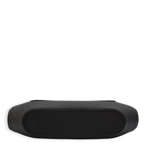 Octogone Pochette Black Pouch in Epsom