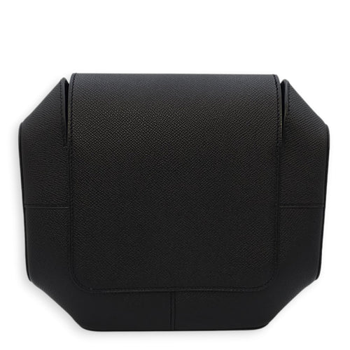 Octogone Pochette Black Pouch in Epsom