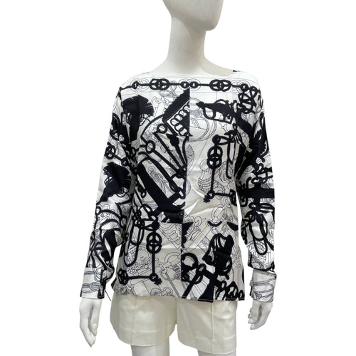 Cliquetis Tattoo Aquarelle 34 Blanc Blouse with Eyelet Detail CL2407-3481 1