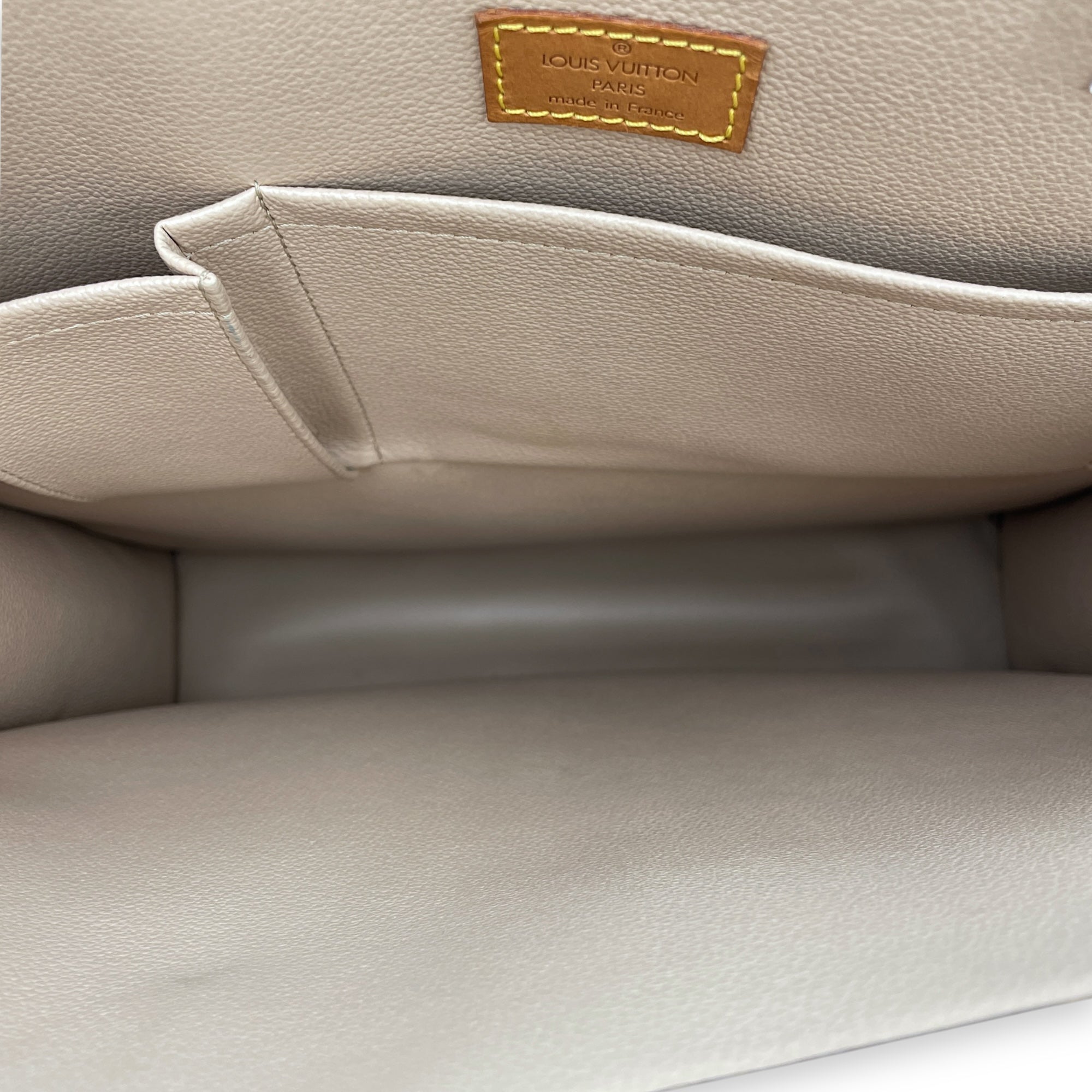 Sac Plat Brown Monogram Top Handle Bag in Coated Canvas, Gold hardware