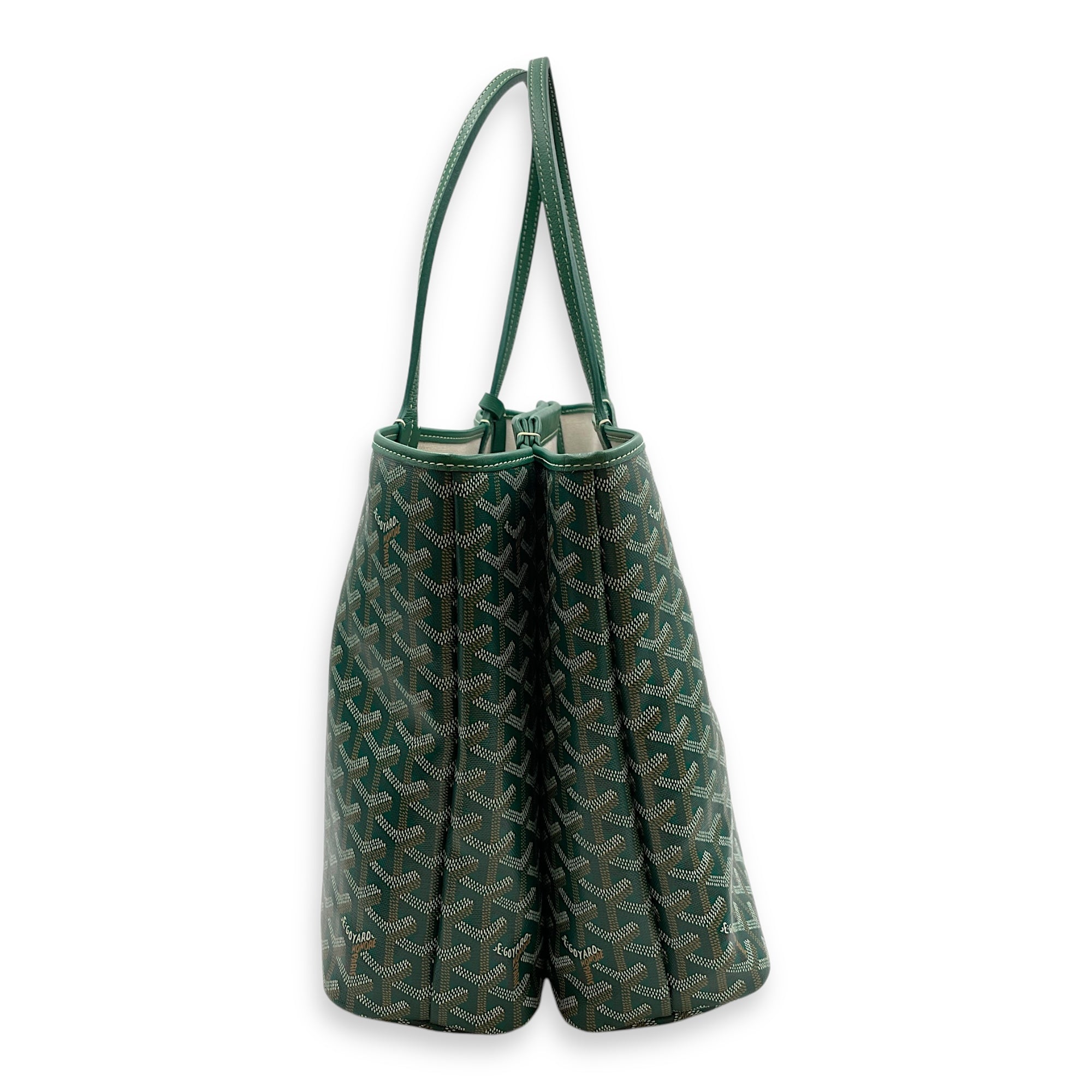 Isabelle PM Green Shoulder Bag in Canvas