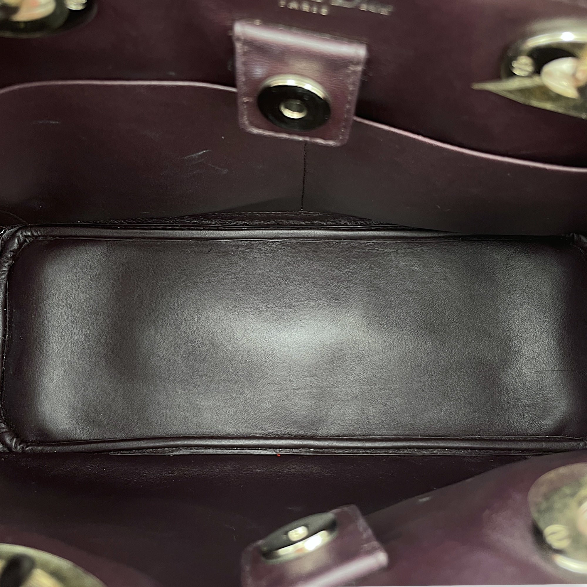 Diorissimo Medium Red Shoulder Bag in Calfskin, Silver hardware