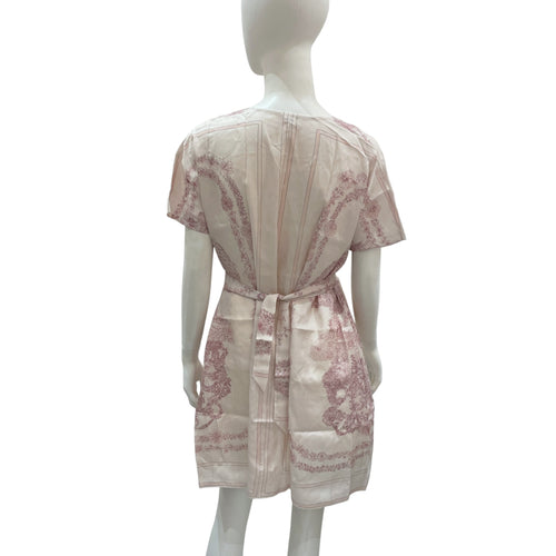Bride de Gala en Fleurs 34 Rose Pale Belted Tunic