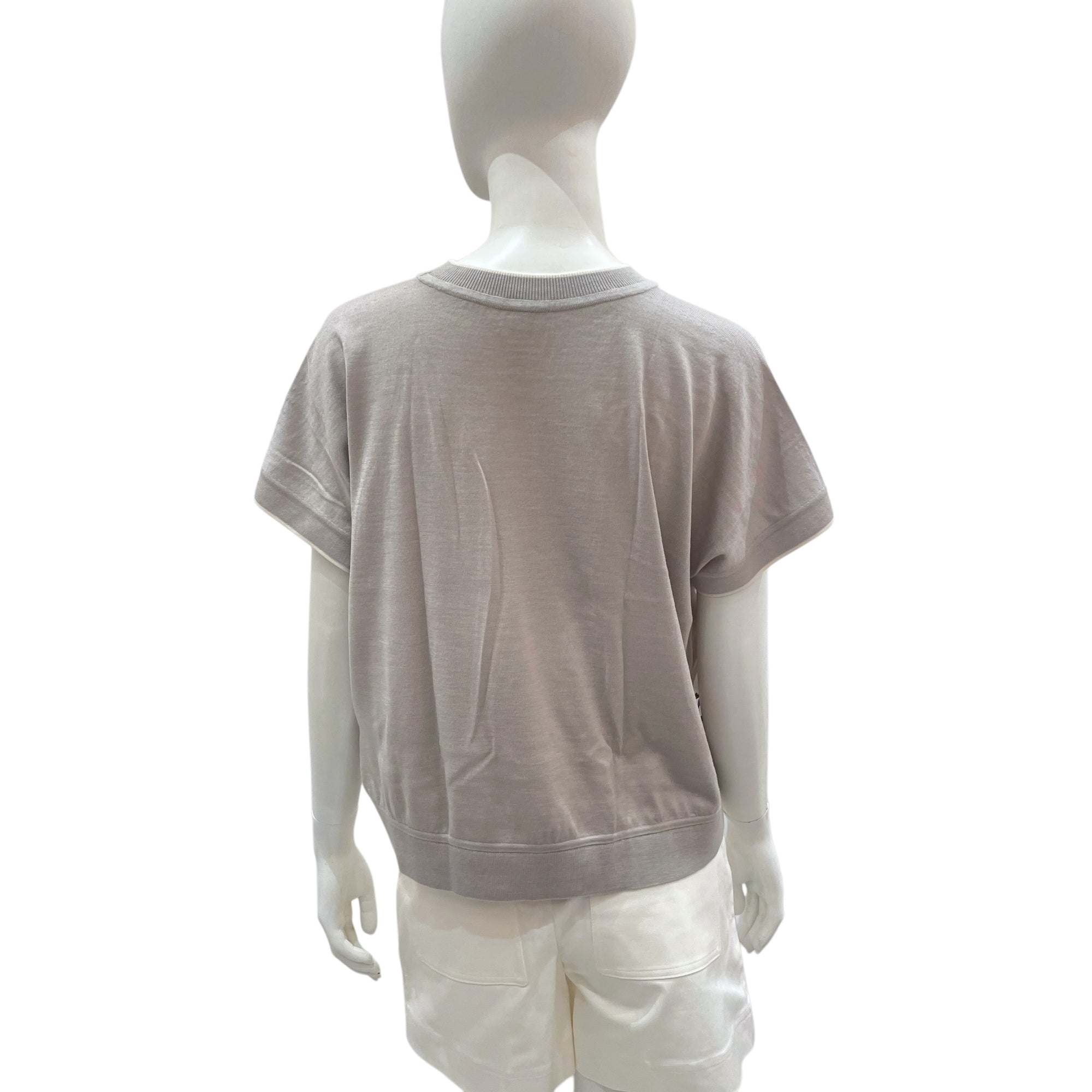 Etriers 38 Gris Titane Short Sleeve Sweater