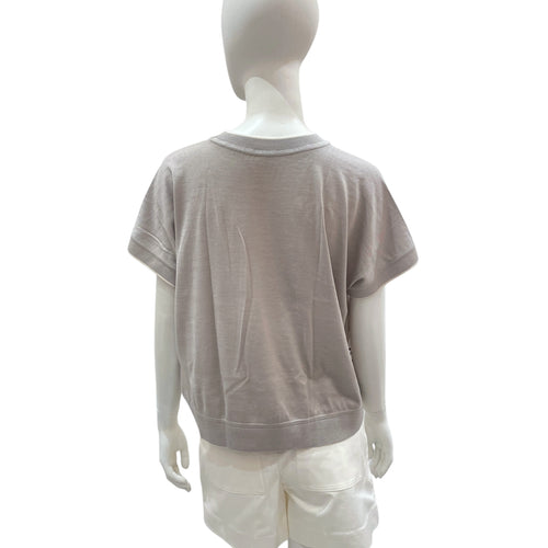 Etriers 38 Gris Titane Short Sleeve Sweater
