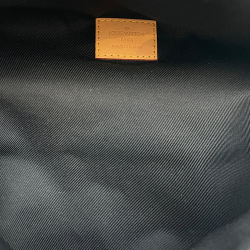 BumBag Brown Monogram Belt Bag in Coated Canvas, Gold hardware