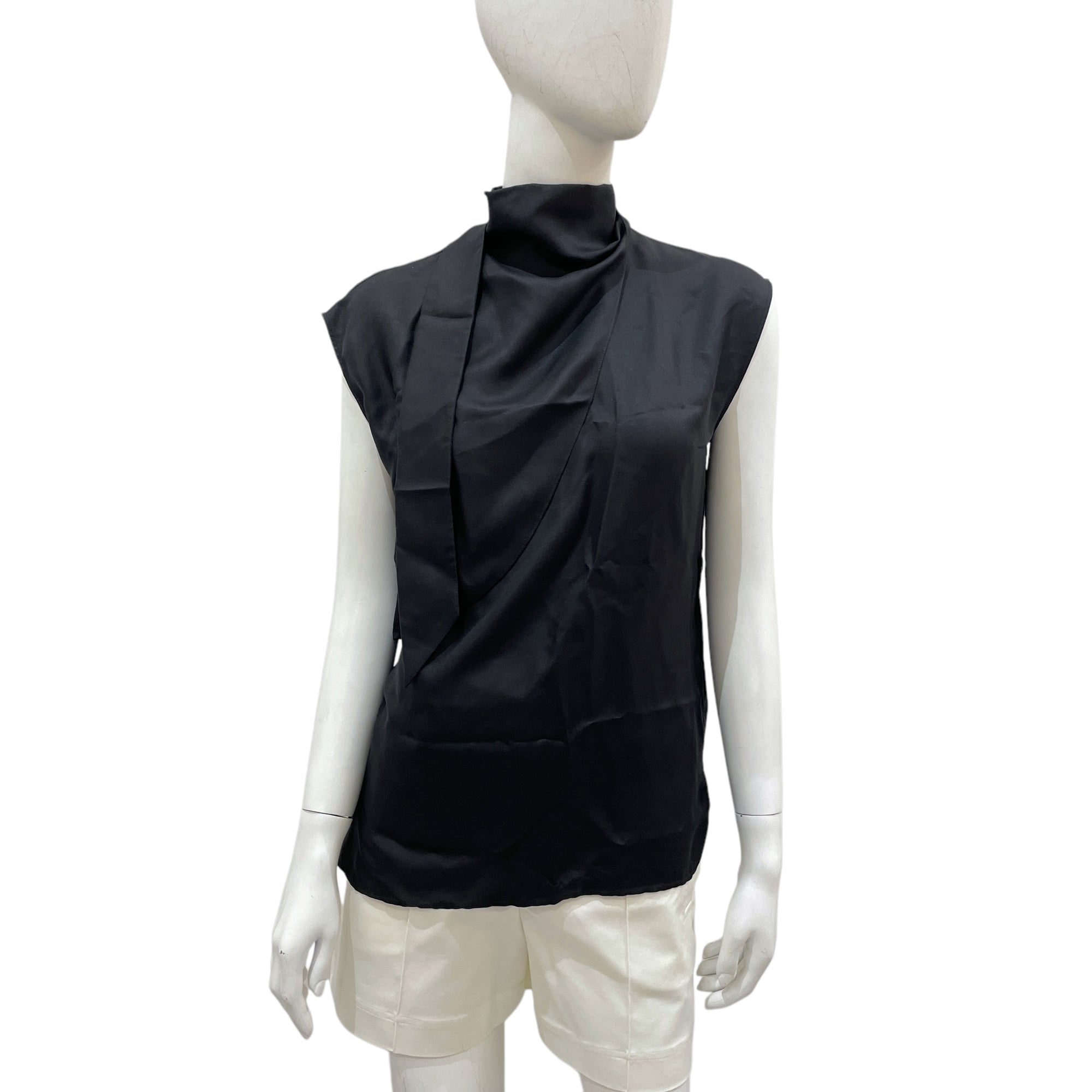 Silk 36 Black Blouse