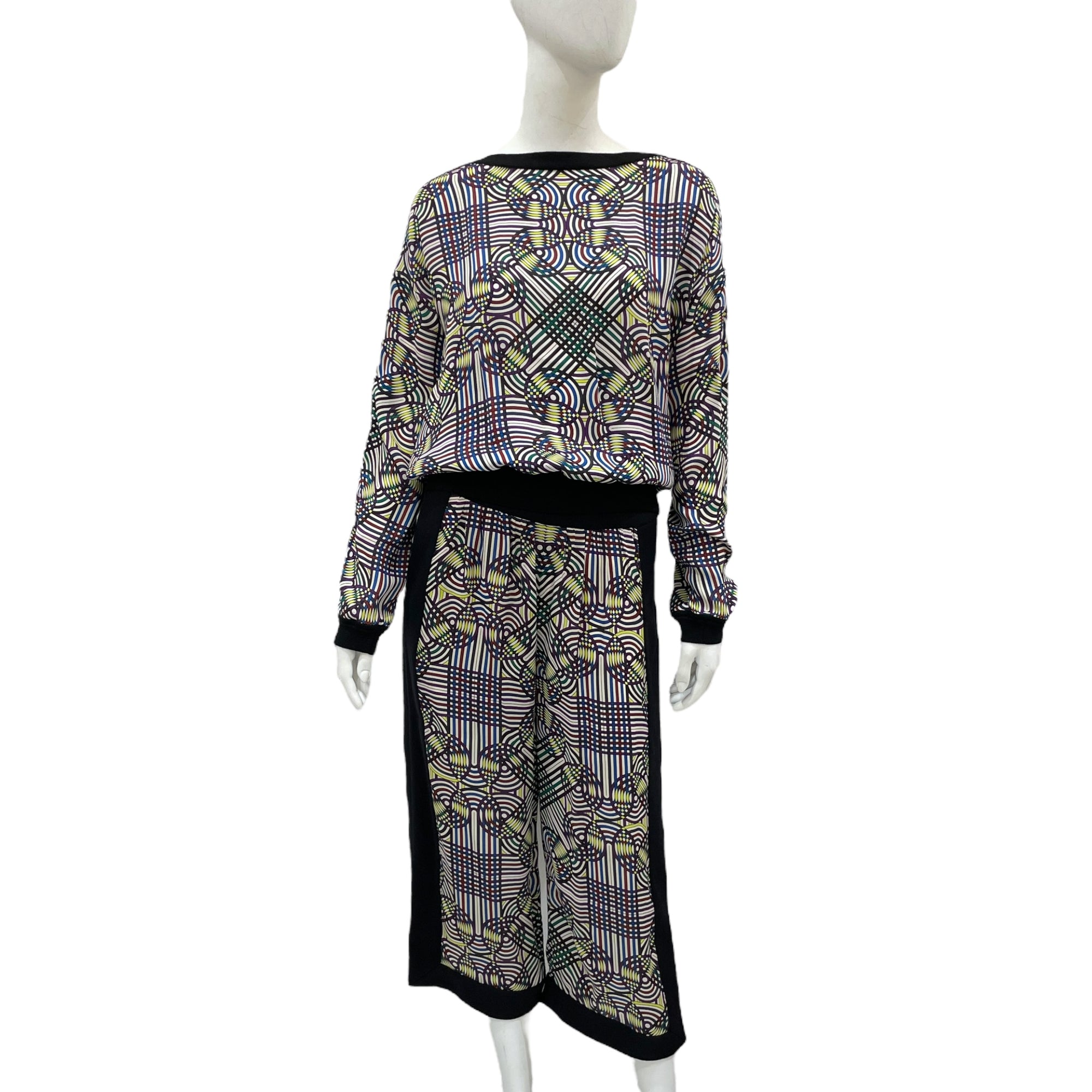 Twillaine 34 Multi-colour Pullover and Culottes