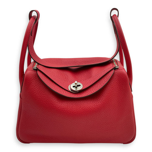 Lindy 26 Rouge Casaque in Clemence, Palladium hardware