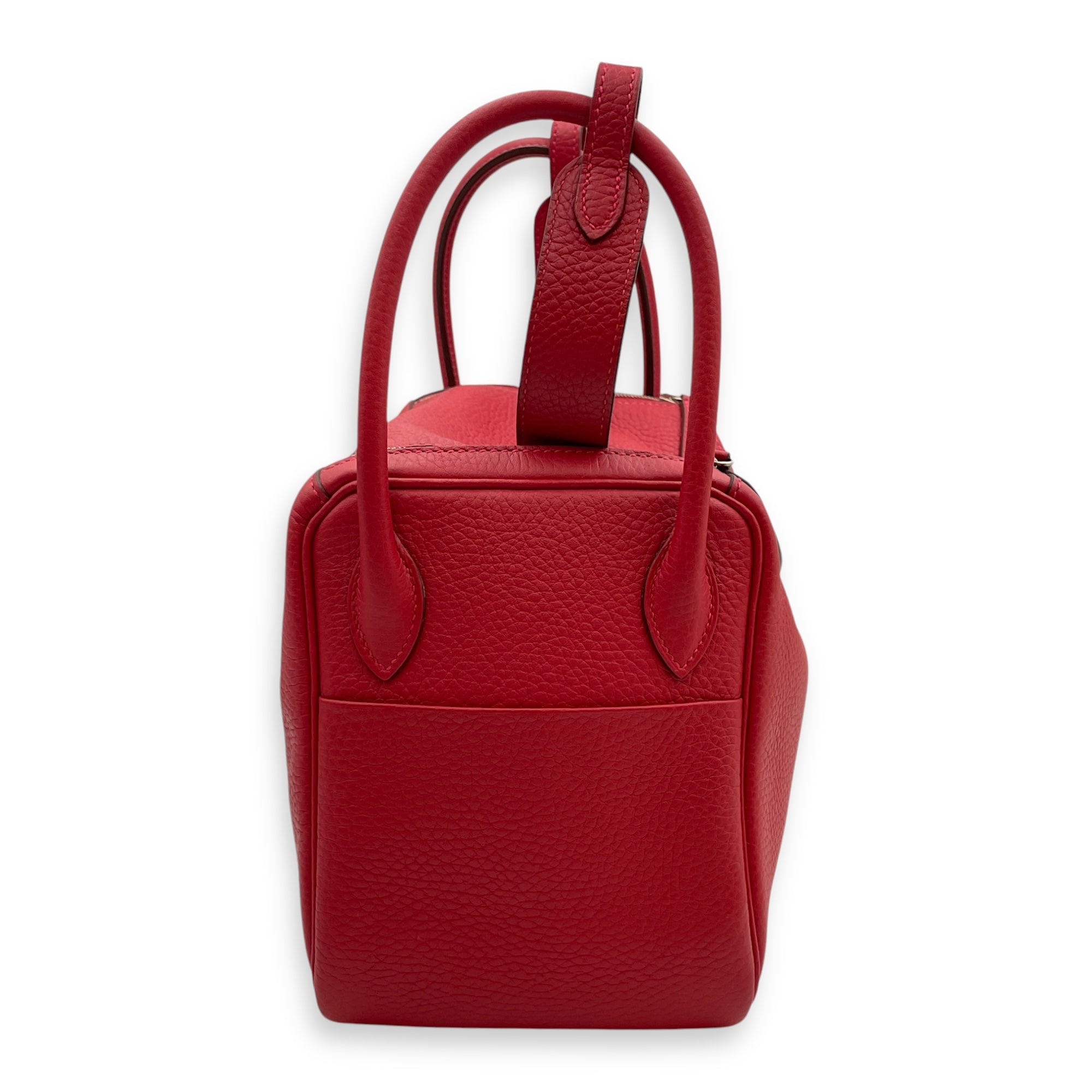 Lindy 26 Rouge Casaque in Clemence, Palladium hardware