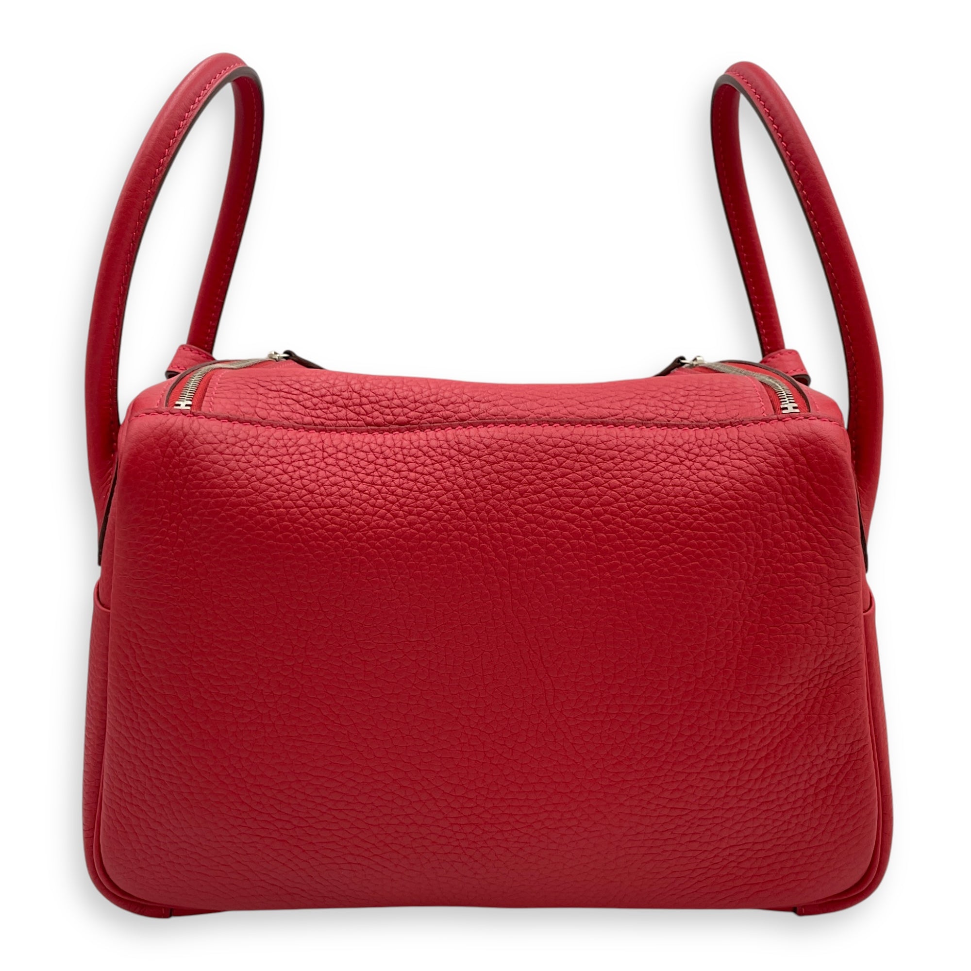 Lindy 26 Rouge Casaque in Clemence, Palladium hardware