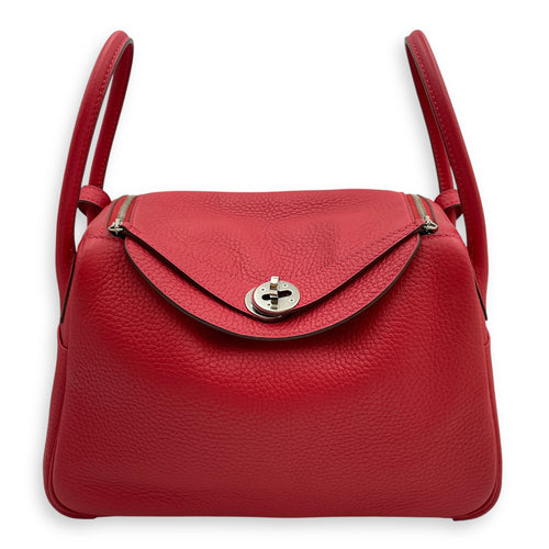 Lindy 26 Rouge Casaque in Clemence, Palladium hardware