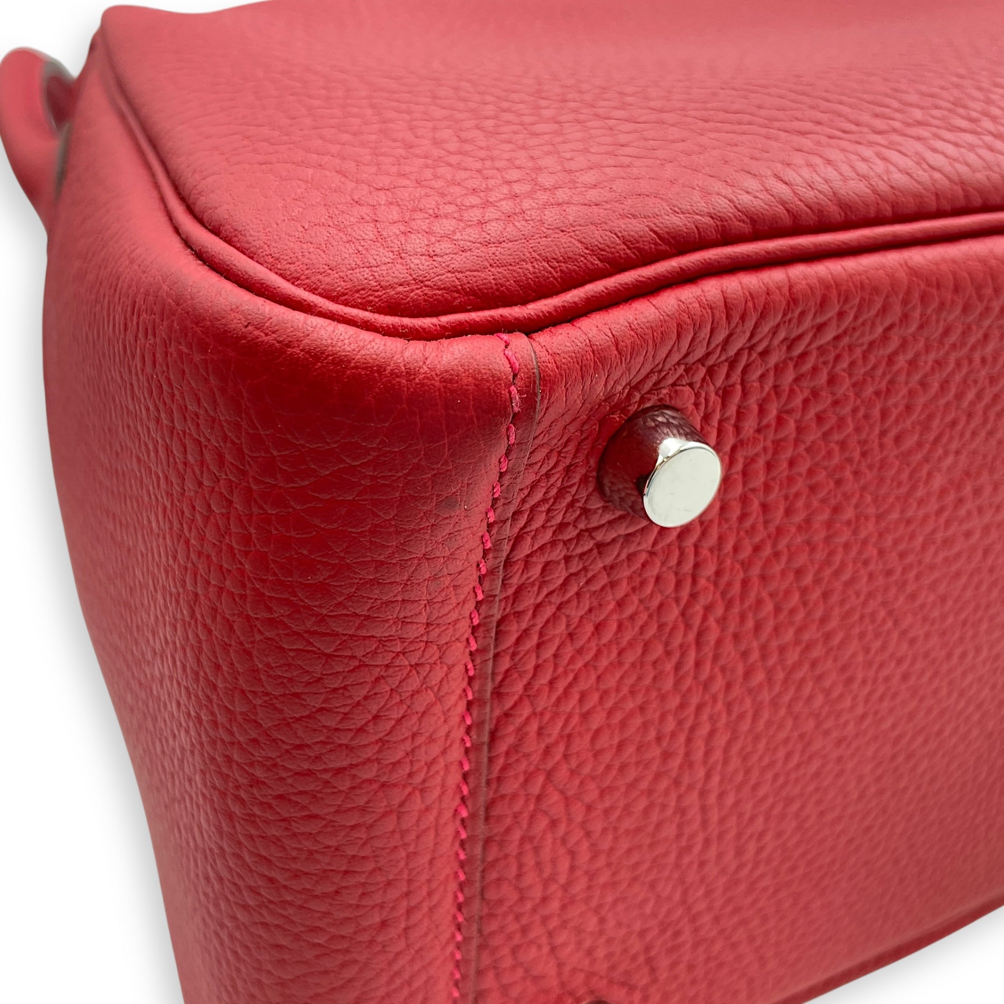 Lindy 26 Rouge Casaque in Clemence, Palladium hardware