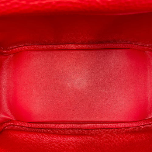 Lindy 26 Rouge Casaque in Clemence, Palladium hardware