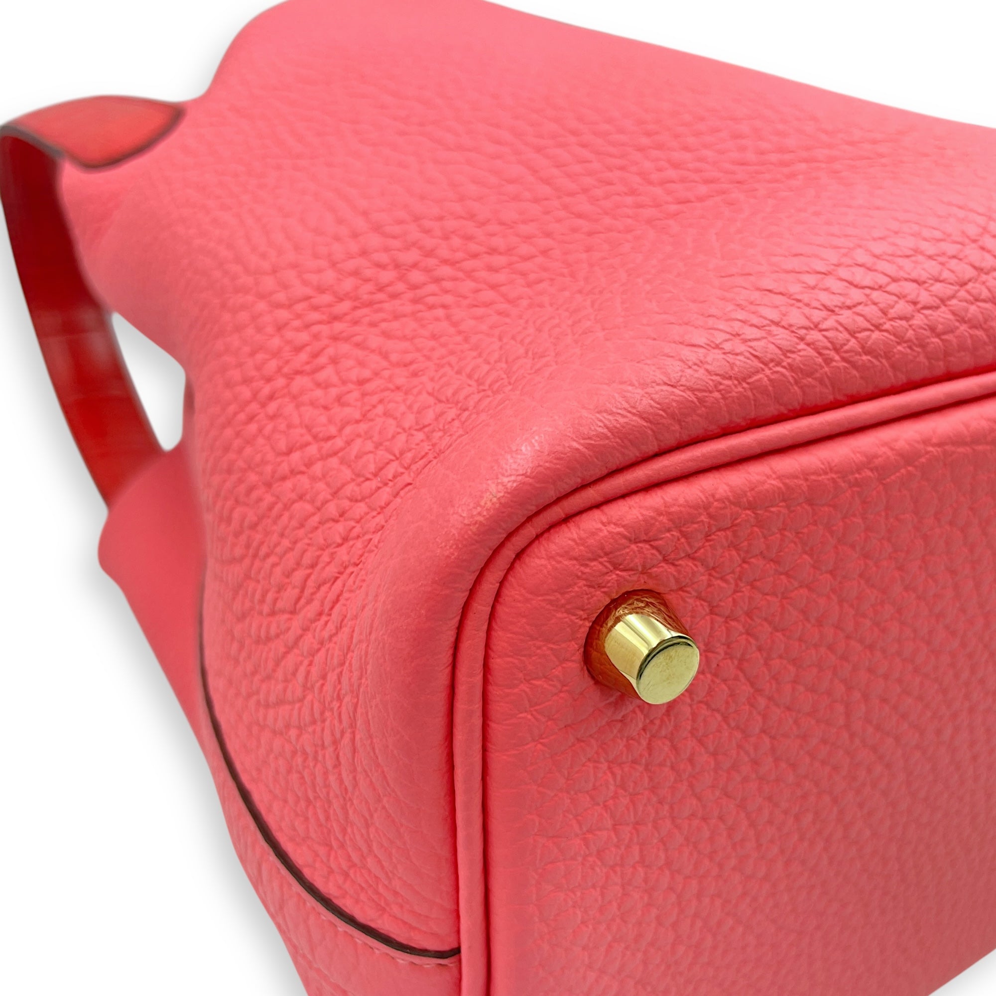 Picotin Touch 18 Rose in Clemence/Matte Alligator, Gold hardware