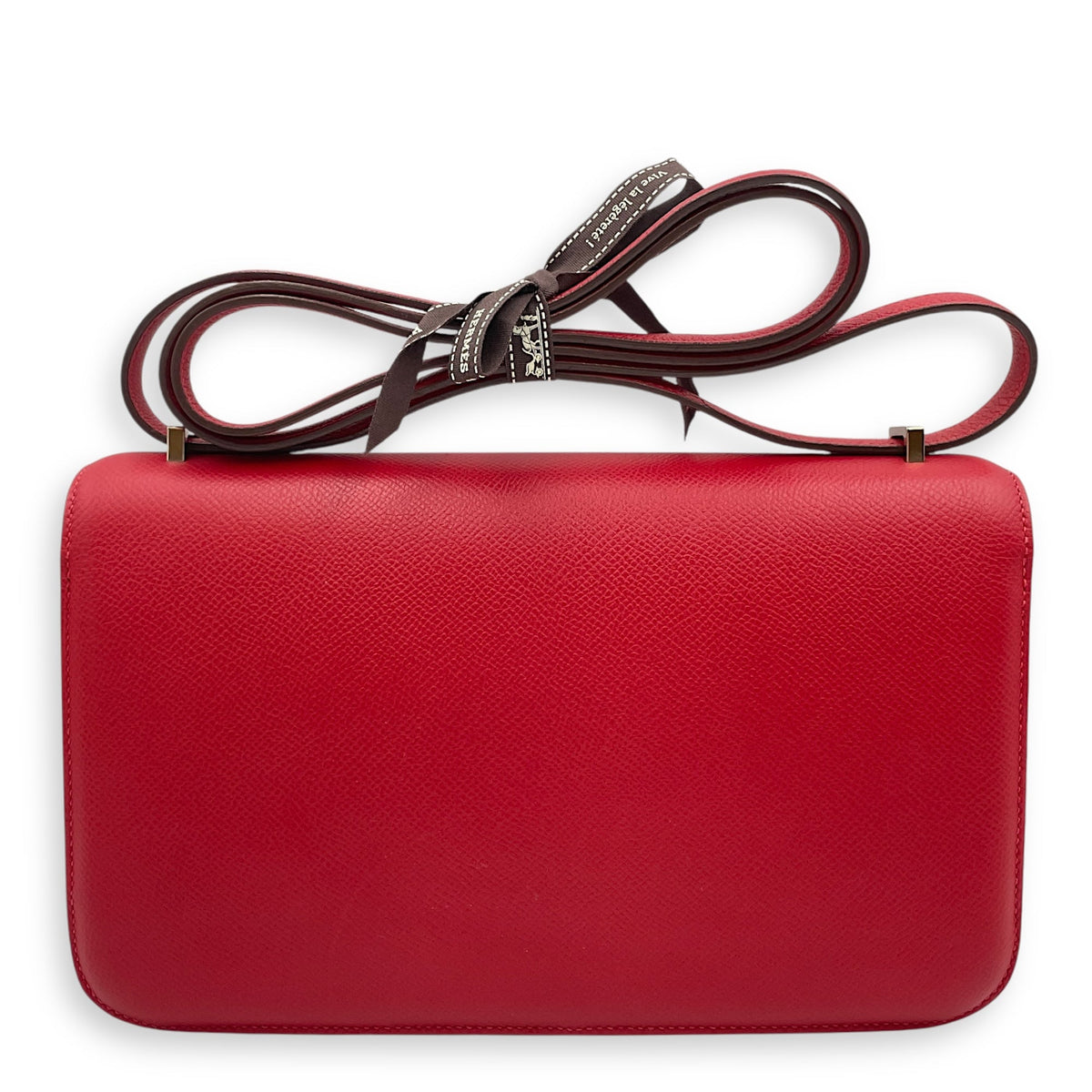 Constance Elan Rouge Casaque in Epsom Palladium hardware