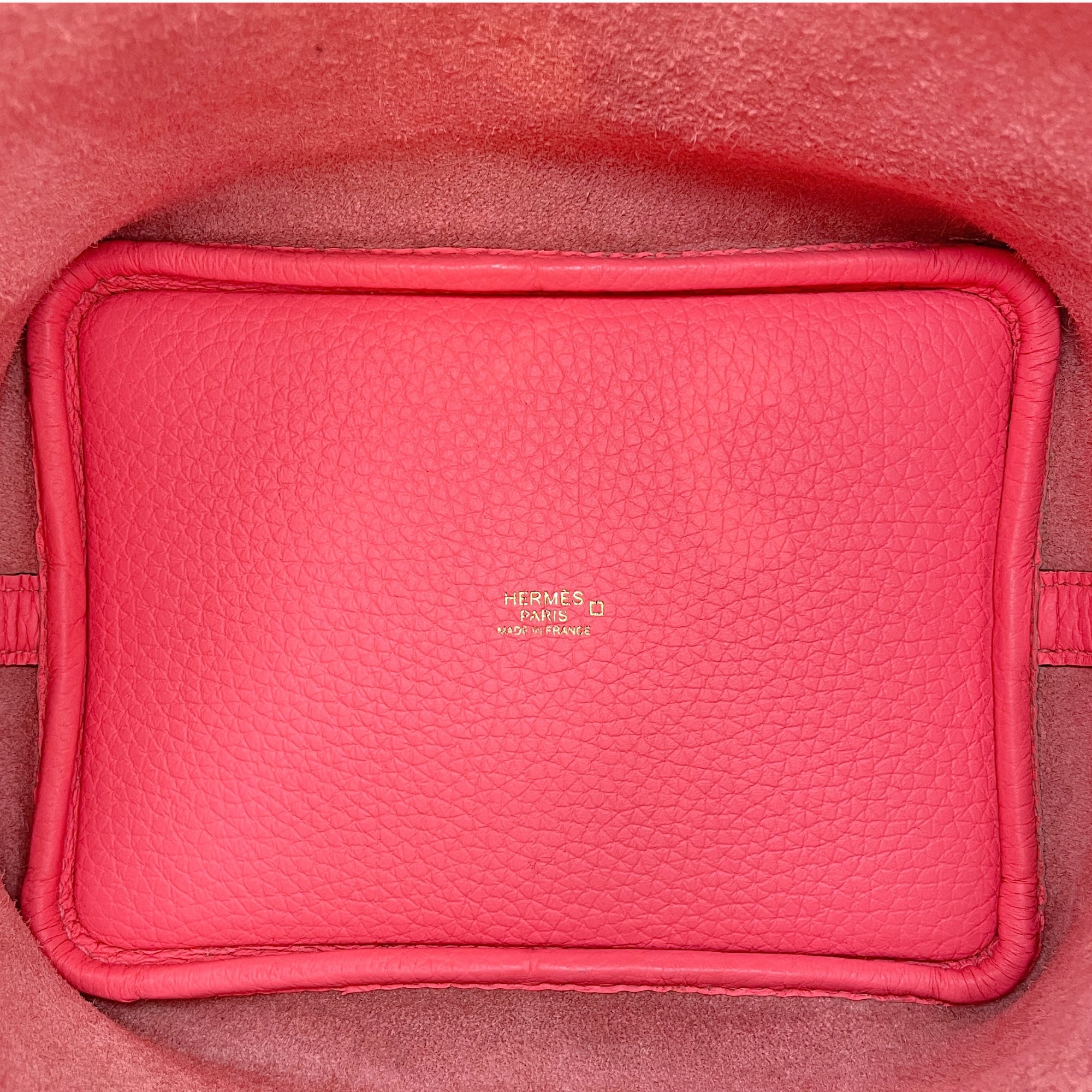 Picotin Touch 18 Rose in Clemence/Matte Alligator, Gold hardware