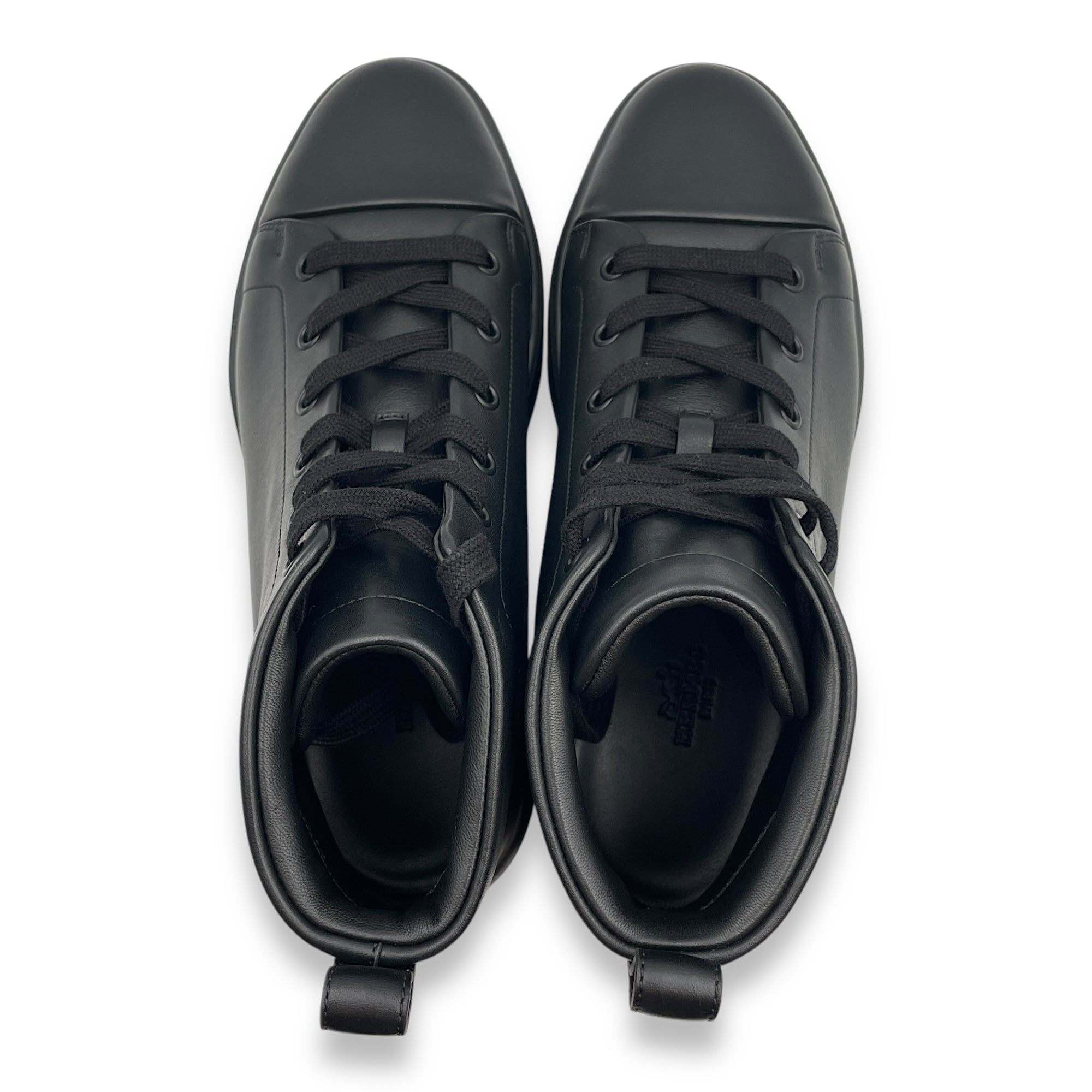 Happiness 38 Black Sneakers in Calfskin
