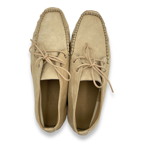 Gaetan Derby 38 Beige Palomino Loafers in Velours CL2505-12213 1