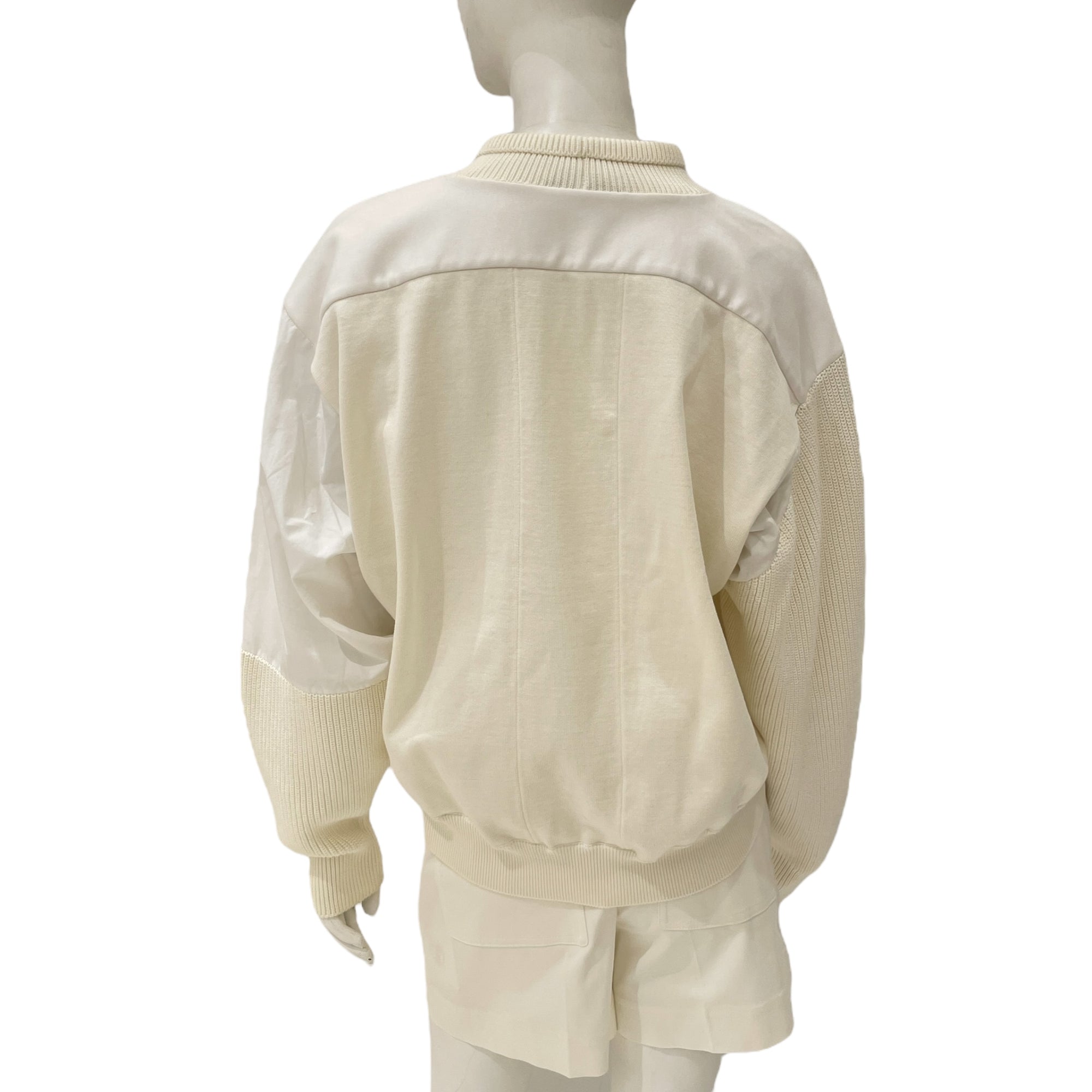 Knit Small White Jumper in Cotton
