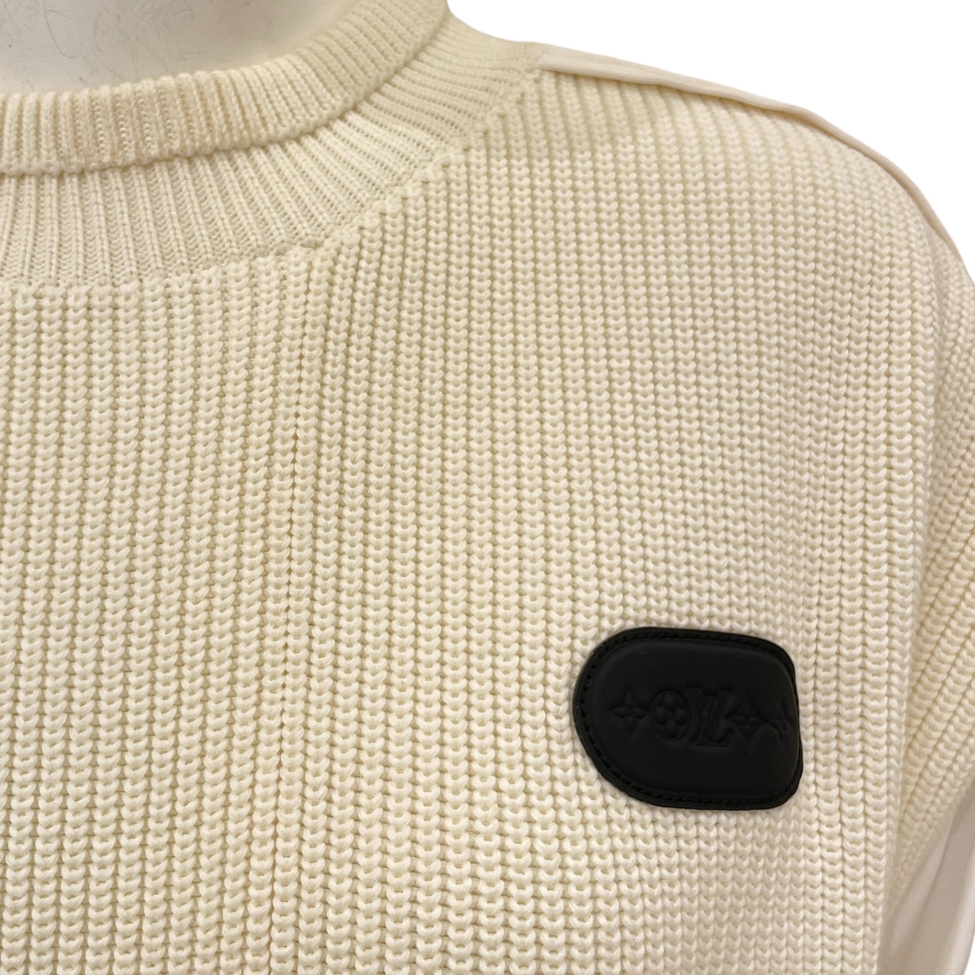 Knit Small White Jumper in Cotton