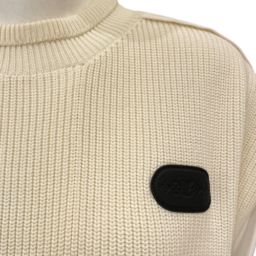 Knit Small White Jumper in Cotton