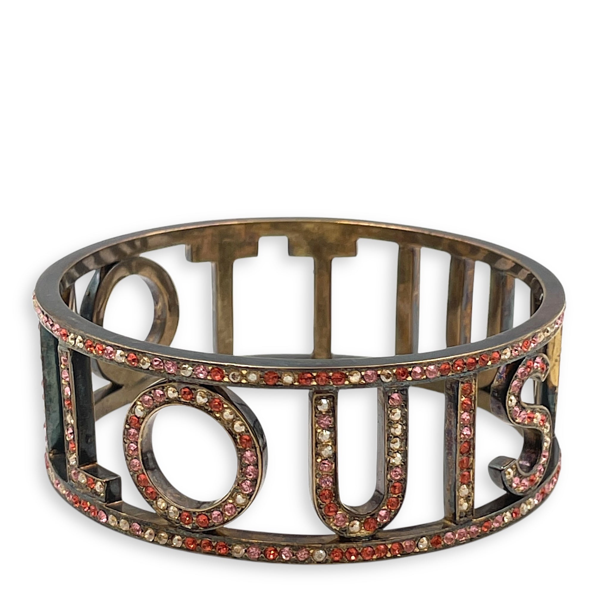 Rhinestone Palladium Hardware Bracelet