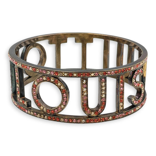 Rhinestone Palladium Hardware Bracelet