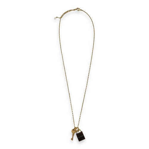 Amulette Padlock Permabrass Necklace