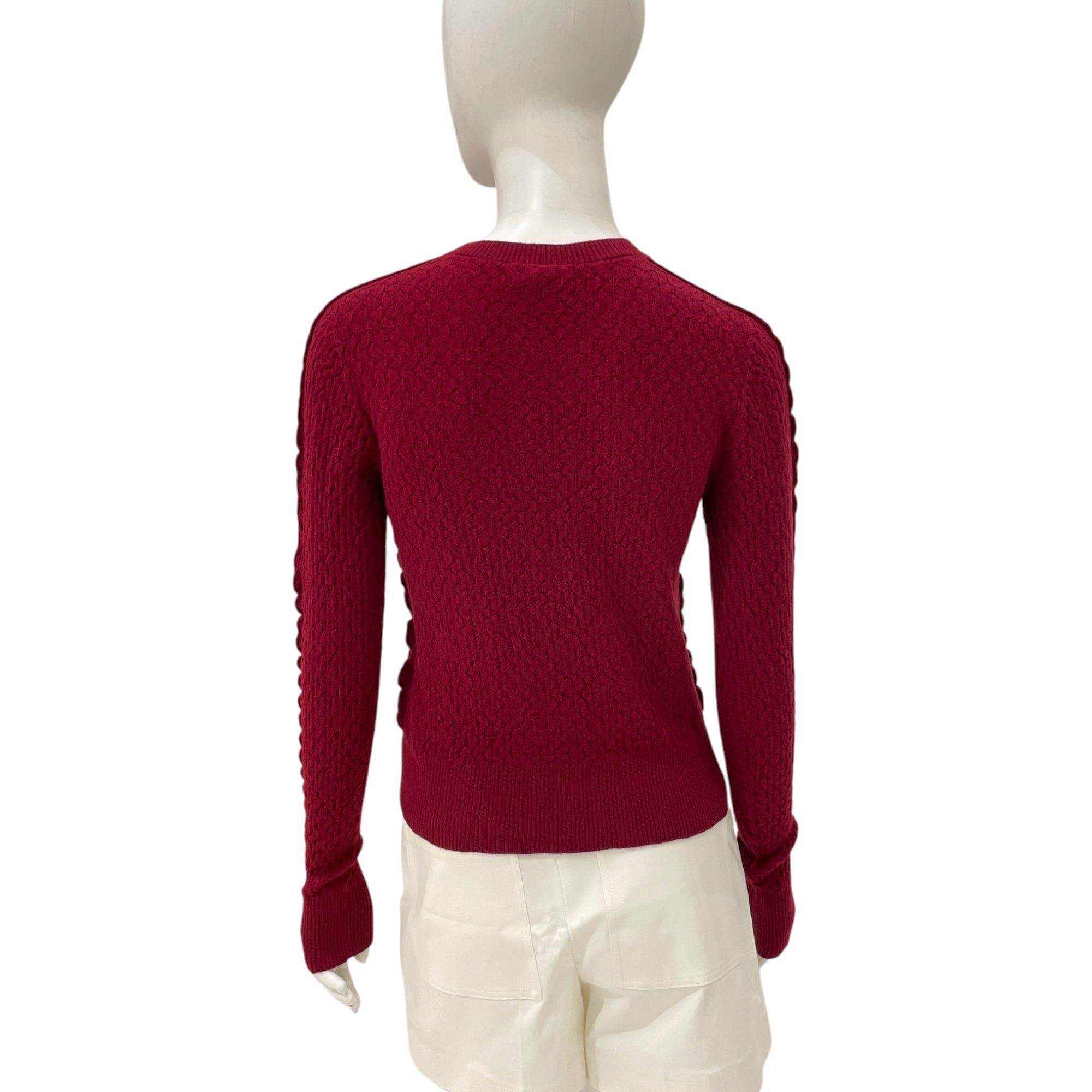 23A CC 34 Red Pullover in Cashmere, Polyester, Resins