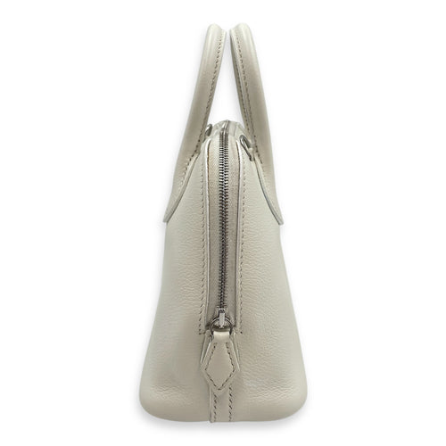 Bolide 1923 Mini New White in Evercolor, Palladium hardware
