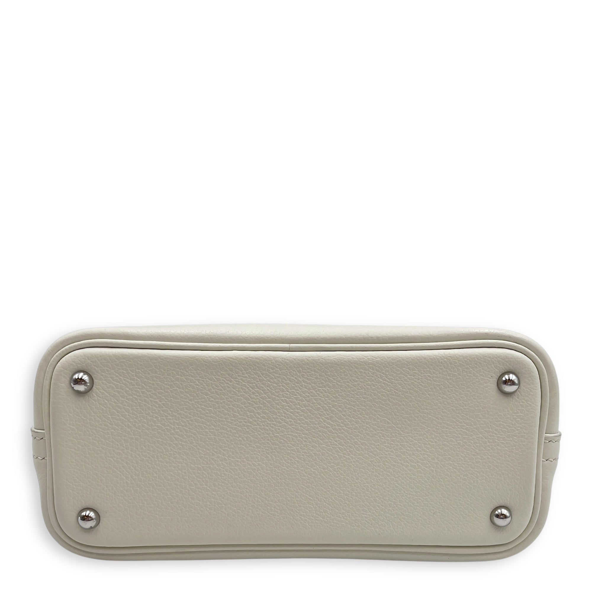 Bolide 1923 Mini New White in Evercolor, Palladium hardware