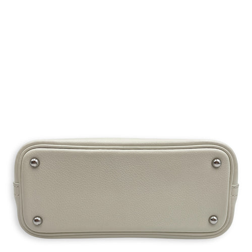 Bolide 1923 Mini New White in Evercolor, Palladium hardware