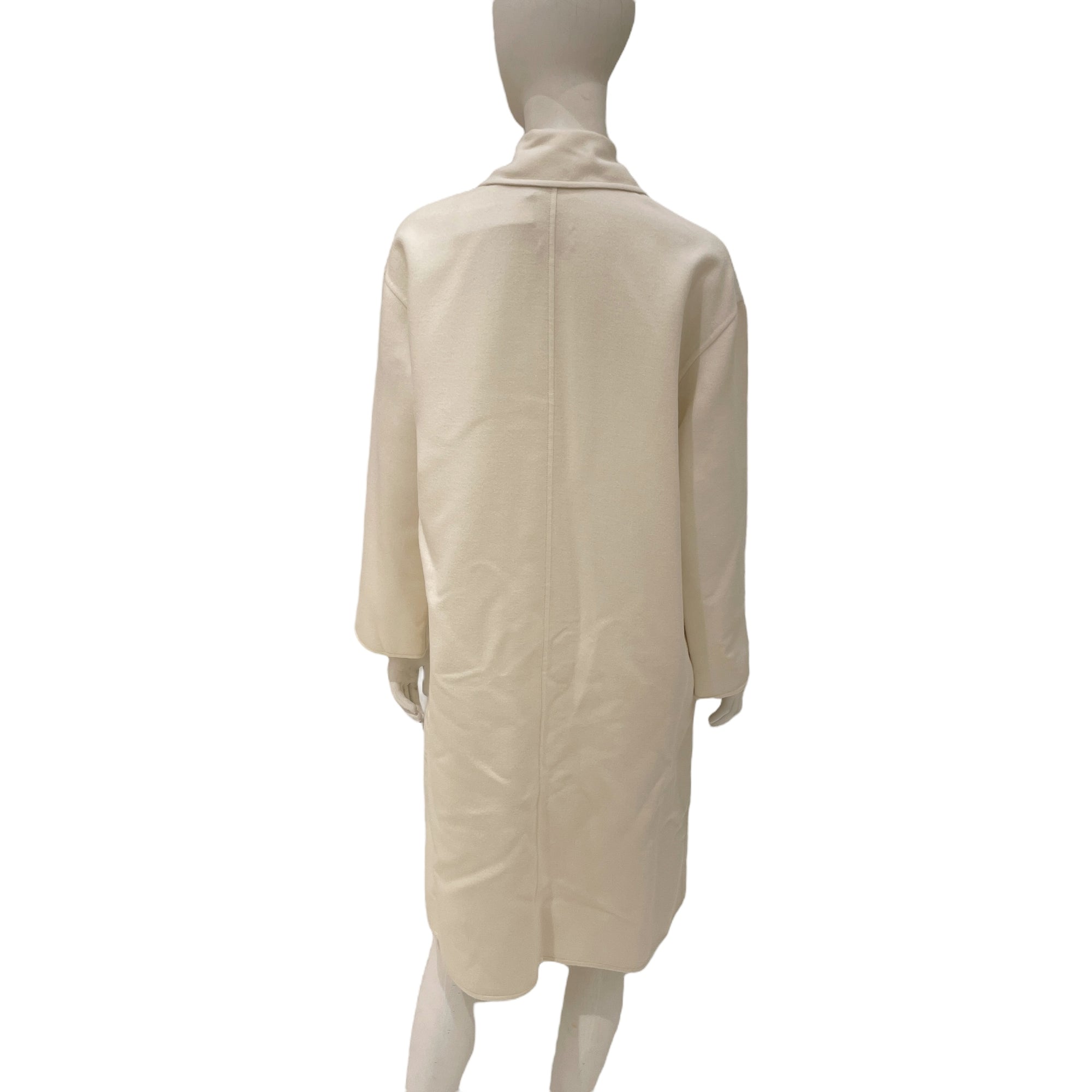 Flared 34 Blanc Naturel Coat in Cashmere