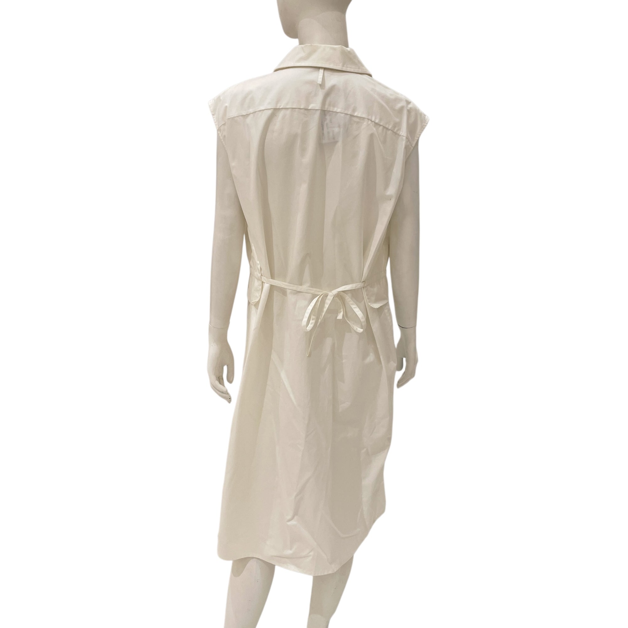 Robe Inspiration Chemise 42 Blanc Dress with Tie Back