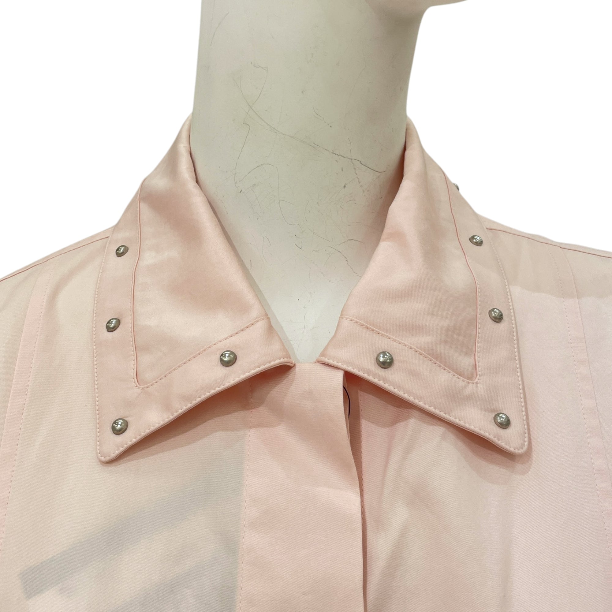 Robe Chemise Details Clous 36 Rose Petale Dress
