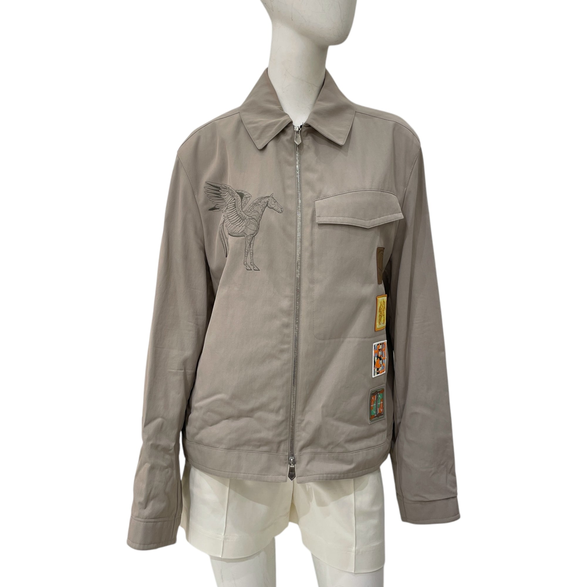 Icones Au Carrel 48 Kaki Straight Cut Jacket