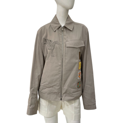 Icones Au Carrel 48 Kaki Straight Cut Jacket