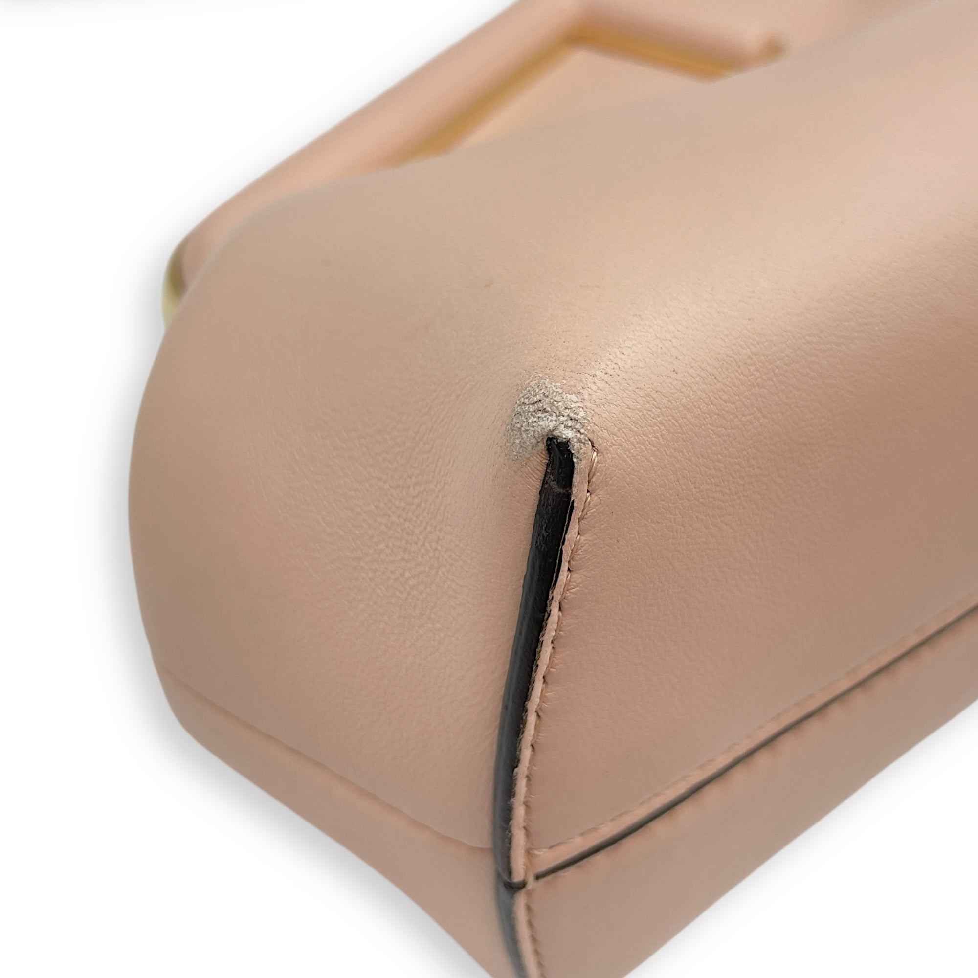 Fendi First Pink Clutch in Lambskin, Gold hardware
